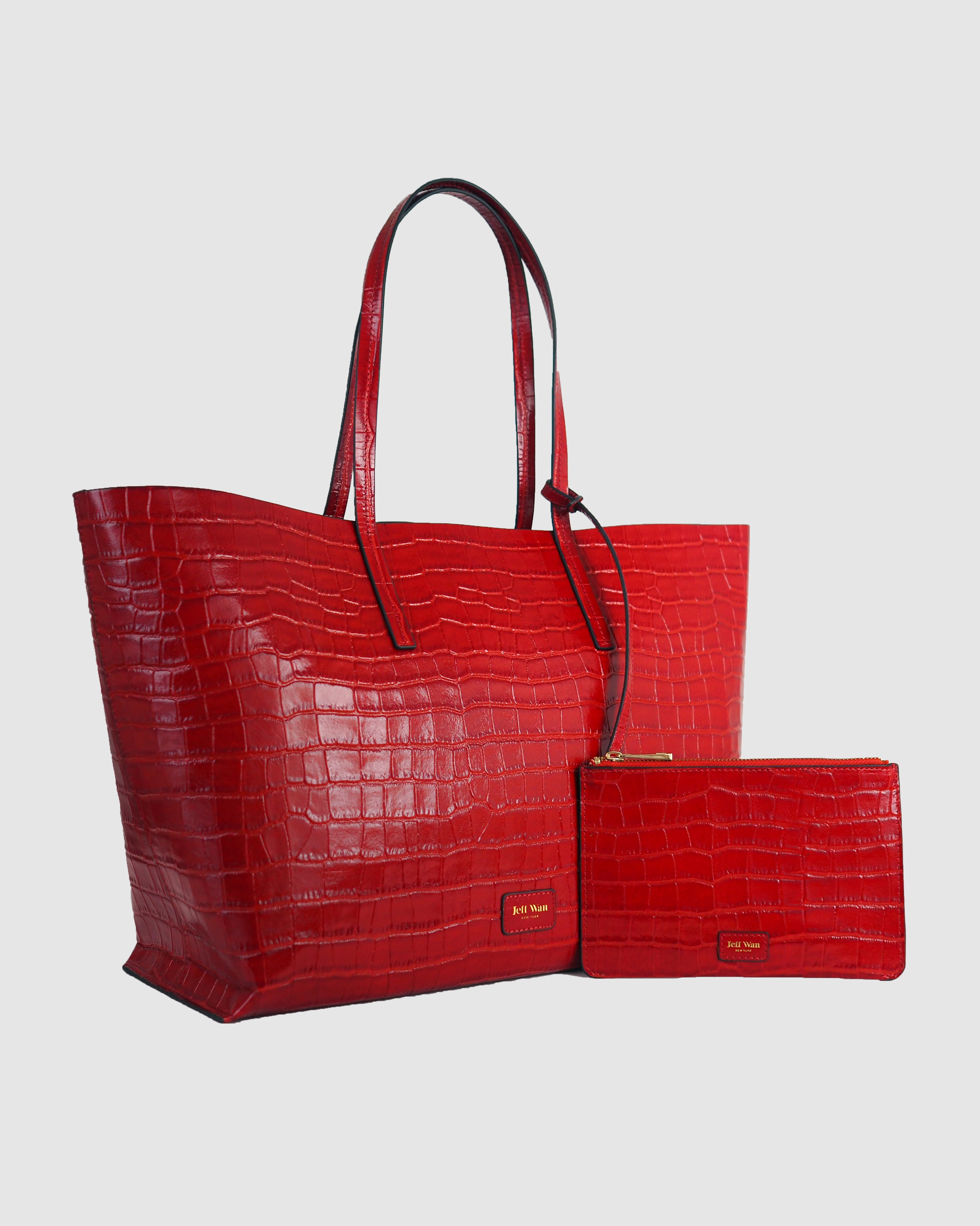Hillside Tote Embossed Leather