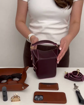 leather lunch box
