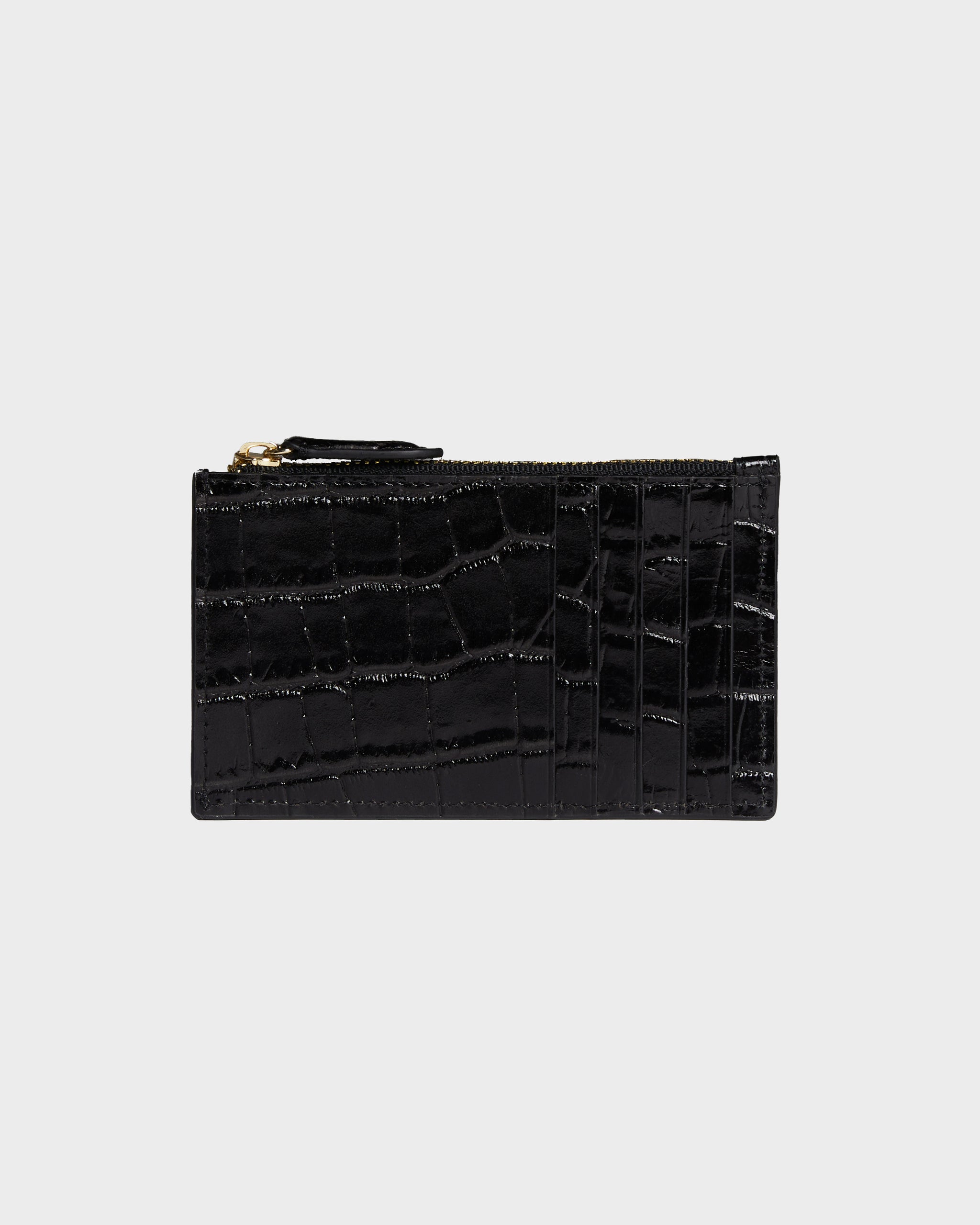 【YOURNUS】Card Case Leather Bag HamptonZipCardCase_Croc_Rouz_A